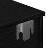 vidaXL Sieninė lentyna su stalčiais, juodos, 100x37,5x19cm