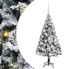 vidaXL Dirbtinė Kalėdų eglutė Balta 120 cm PVC ir Plienas ir Plastikas