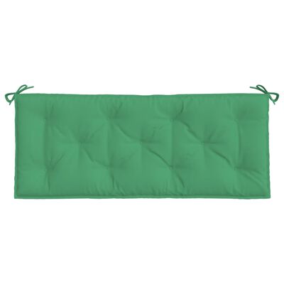 vidaXL Sodo suoliuko pagalvėlė, žalios spalvos, 120x50x7cm, audinys