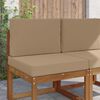 vidaXL Lauko sofa pagalvėlė 2 pcs Taupe Poliesteris