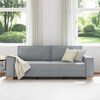 vidaXL Trivietė sofa, &scaron;viesiai pilka, 220x78x84 cm, audinys