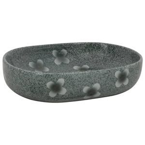 vidaXL Praustuvas ant stalvir&scaron;io, mėlynas, 59x40x14cm, keramika