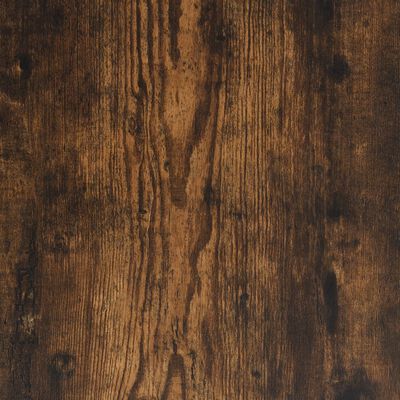 vidaXL Lovos rėmas su galvūgaliu, dūminio ąžuolo, 120x200cm, mediena