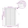 vidaXL Venecijos žaliuzės Reguliuojamas Baltas 150 x 90 cm PVC