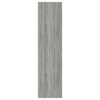 vidaXL Drabužių spinta su stalčiais, pilka, 50x50x200cm, mediena