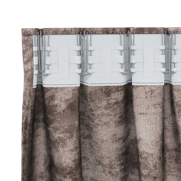 vidaXL Aksominio tipo užuolaidos 2 pcs Kapučino 245 x 140 cm Aksomas