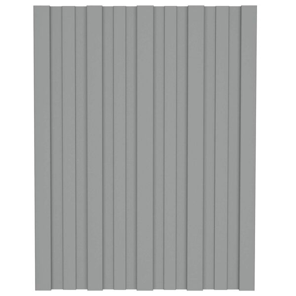 vidaXL Stogo plok&scaron;tė 36 pcs Pilka 60 x 45 cm Galvanizuotas plienas