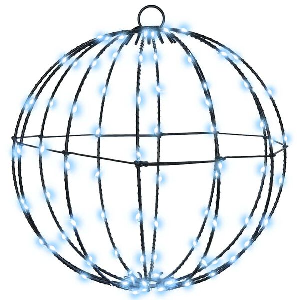 vidaXL Dovana su 192 LED 2 pcs &Scaron;alta balta 30 cm metalas