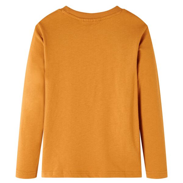 Vaiki&scaron;ki mar&scaron;kinėliai ilgomis rankovėmis, geltonai rudi, 128 dydžio