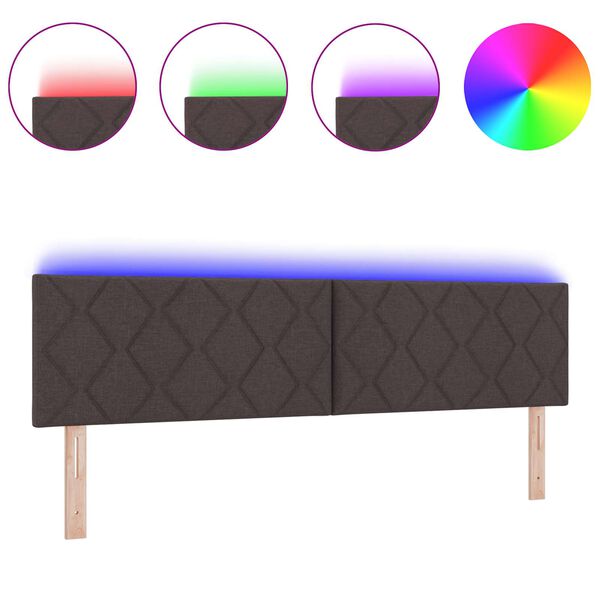 vidaXL Galvūgalis Ruda 180 cm audinys