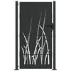 vidaXL Sodo vartai 110 x 205 cm Juoda Užrakintas