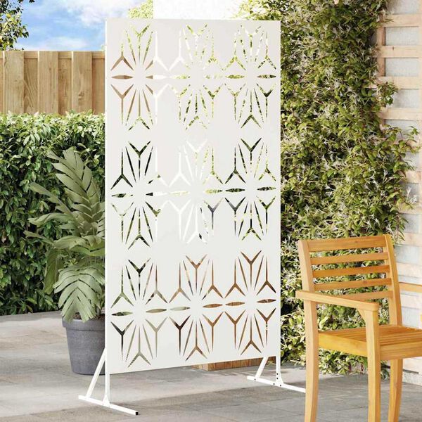 vidaXL Privatumo žaliuzės Balta 100 x 50 x 180 cm Plienas