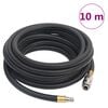 vidaXL Hibridinė oro žarna, juodos spalvos, 0,6", 10m, guma ir PVC