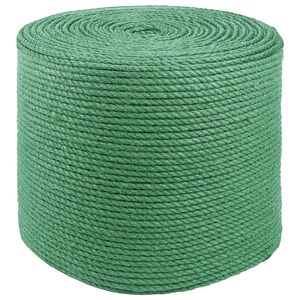 vidaXL Džiuto virvė 8 mm Žalia 100% Tossa jutas