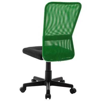 vidaXL Biuro kėdė, juoda ir žalia, 44x52x100cm, tinklinis audinys