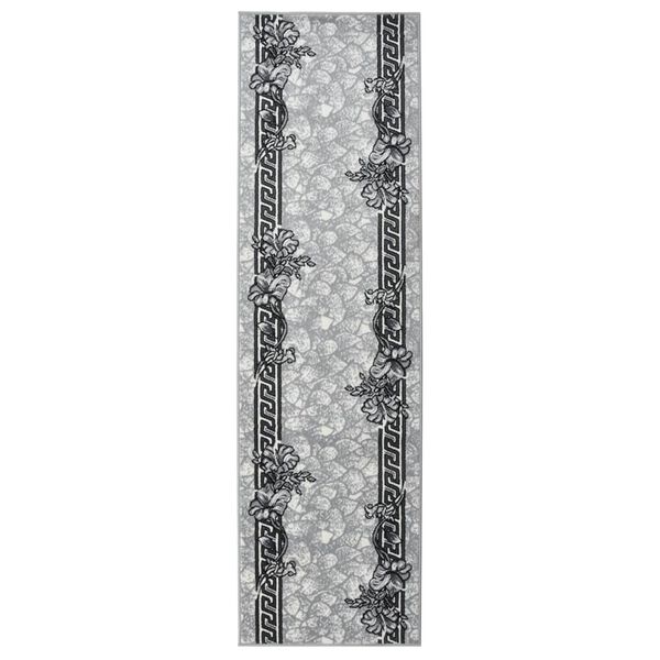 vidaXL Kilimas-takelis, pilkos spalvos, 80x300cm, BCF