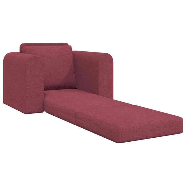 vidaXL Sofa lova Vyno raudona 98 x 71 x 83 cm audinys