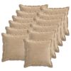 vidaXL Pagalvėlės užvalkalas 12 vnt. HOUTEN Taupe 40 x 40 cm