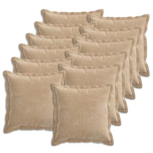 vidaXL Pagalvėlės užvalkalas 12 vnt. HOUTEN Taupe 40 x 40 cm