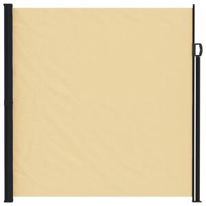 vidaXL I&scaron;traukiama &scaron;oninė užuolaida Smėlio 600 x 200 cm Poliesteris