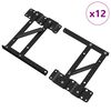 vidaXL Lovos kėlimo mechanizmas 12 vnt. Juoda 340 x 95 x 40 mm Geležis