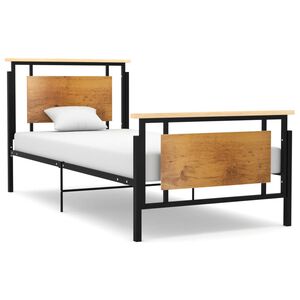 vidaXL Lovos rėmas, 90x200cm, metalas