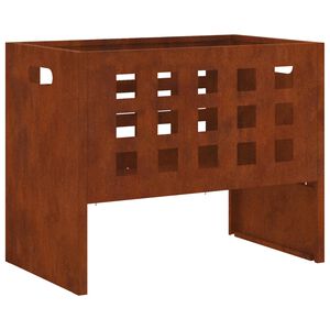vidaXL Ugnies dubuo Ruda 50 x 30 x 40 cm Plienas
