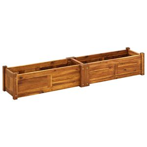 vidaXL Lovelis augalams, akacija, 150x30x25cm, auk&scaron;tas
