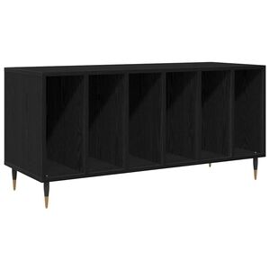 vidaXL Plok&scaron;telių spintelė Juodas ąžuolas 100 x 38 x 48 cm