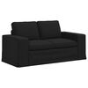 vidaXL Sofa 120cm 2 pcs Juoda Metalas