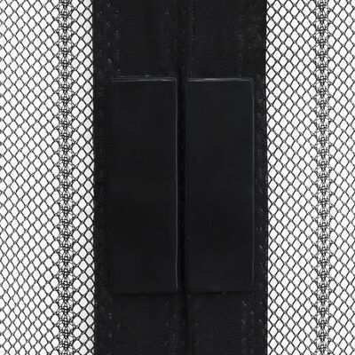 vidaXL Tinkleliai nuo vabzdžių durims, 2vnt., juodi, 200x80cm