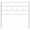 vidaXL Metalinis pakaitinis galvūgalis, baltos spalvos, 90cm