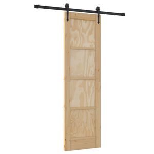 vidaXL Slankios durys ORKDAL 61 x 198,5 cm Pu&scaron;ies medienos masyvas
