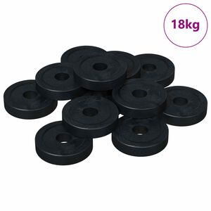 vidaXL tinkamas plok&scaron;čiai tarpinei 36000 pcs Juoda &empty;15 x 3 mm
