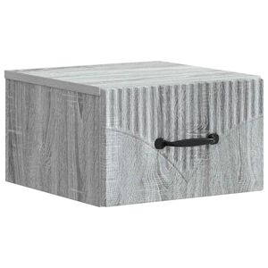 vidaXL Sieninis naktinis staliukas su stalčių Pilka sonoma ąžuolo