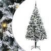 vidaXL Dirbtinė Kalėdų eglutė Balta 240 cm PVC ir Plienas ir Plastikas
