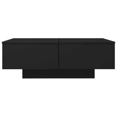 vidaXL Kavos staliukas, juodos spalvos, 90x60x31cm, MDP