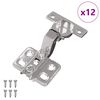 vidaXL Vyrius 12 vnt. Nikelio 85 x 52,5 x 9,5 mm Geležis