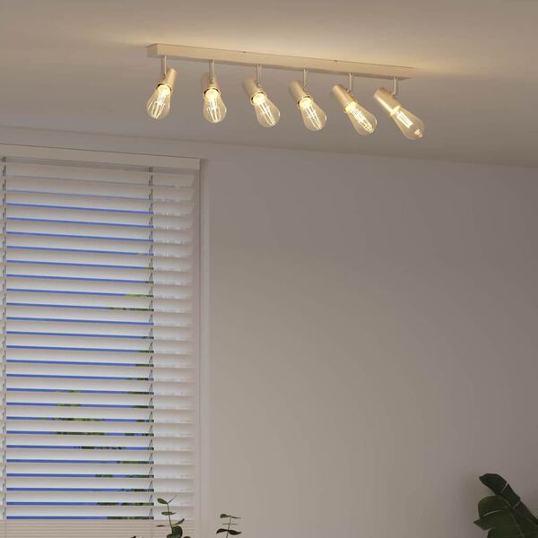 vidaXL Lubų prožektorius Nikelio 73 x 6,5 x 11,5 cm metalas