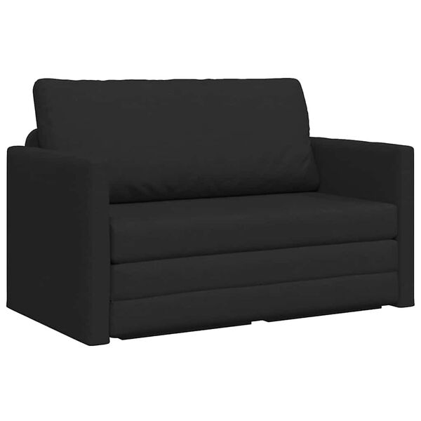 vidaXL Sofa lova 110cm Juoda audinys