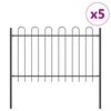 vidaXL Sodo tvora 5 pcs Pilka 8,5 x 1,2 m Miltelinis plienas