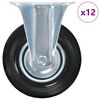 vidaXL Fiksuojami ratukai, 125 mm, 12 vnt.