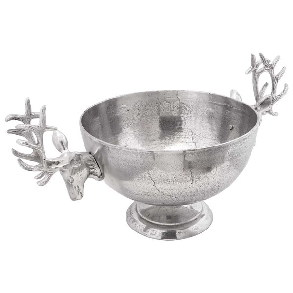 vidaXL Puodelis Sidabro 62 x 35 x 33 cm Aliuminis