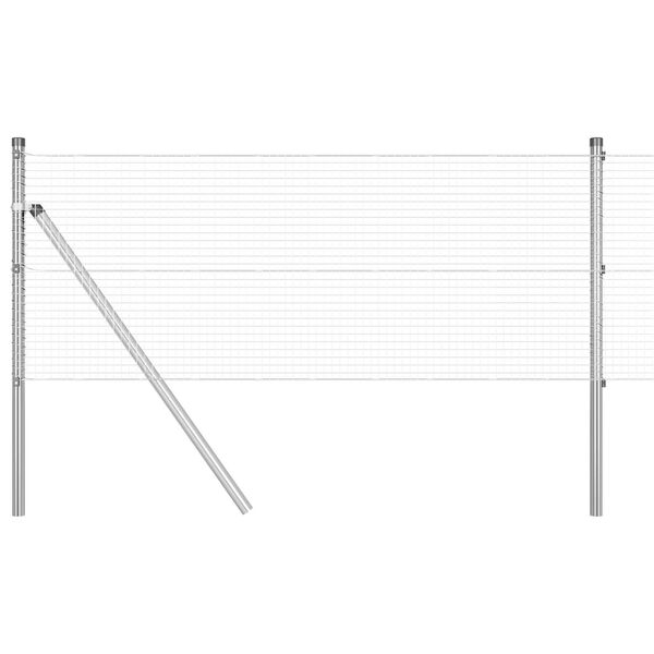vidaXL Tvorelės stulpas Sidabro 100 x 0,6 m (19 x 19 mm tinklas)