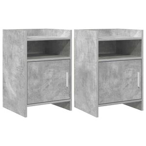 vidaXL Naktiniai staliukai 2 pcs Betono pilka 40 x 36 x 60 cm