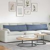 vidaXL Sofa Pagalvės 2 pcs Mėlyna 145 x 40 cm Kordūrinis audinys