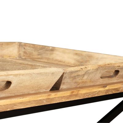 vidaXL Kavos staliukas, masyvi mango mediena, 110x55x42 cm