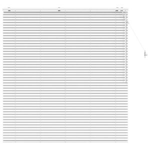 vidaXL Venecijos žaliuzės Balta 145 x 160 cm 35 mm