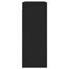 vidaXL Prie sienos montuojama spintelė, juoda, 69,5x34x90cm, mediena