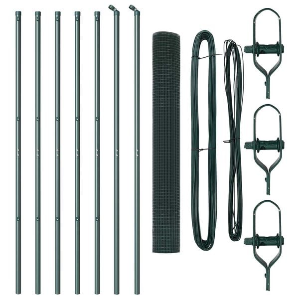 vidaXL Tvorelės stulpas Žalia 10 x 1,2 m (16 x 16 mm tinklas)